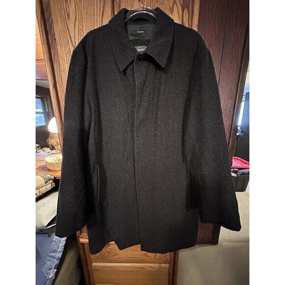 Claiborne Jackets & Blazers - Clairborne Outer Wear 100% Wool Coat XL Women's Black Button Up Pocket